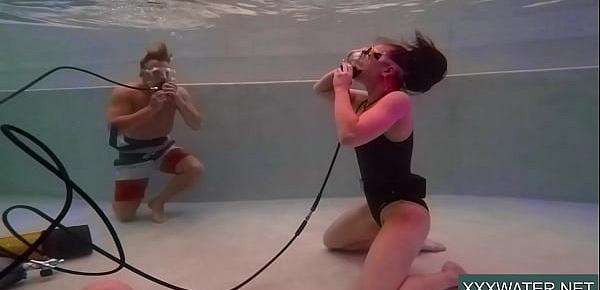  Jane and Minnie Manga swim naked in the pool